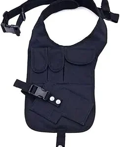 Outdoor vest with 3 pockets and gun holster-JY16