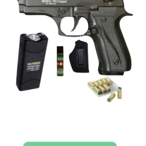 Ekol F92 Compact Stun Gun, 10 Blanks, Pepper Spray
