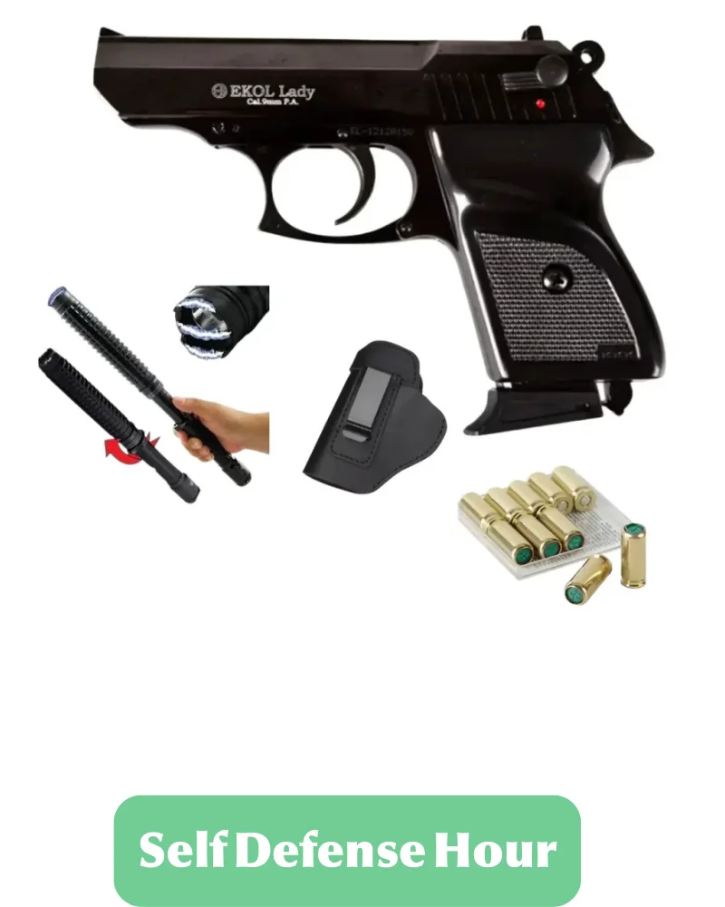 Ekol Lady Cal 9mm Black Blank Gun, Stun Gun