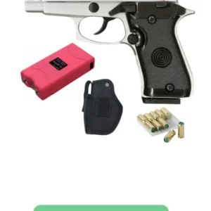 Ekol Special 99 Cal 9mm chrome, Stun Gun, Holster