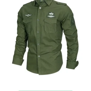 F116 PLAIN GREEN SHIRT (XL)