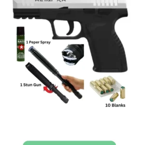 Retay XR Chrome Blank Gun – Includes Taser Light