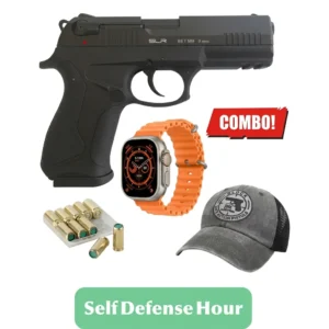SUR BRT M9 Blank Gun Black with Watch ,Cap & 10 Bullets