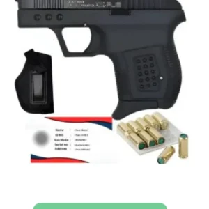 Sur Arms 2004 9mm Blank Pepper Gun with Paper permit Holster and 10 Bullets