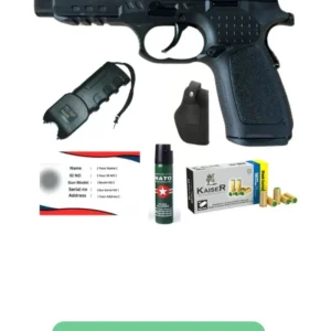 Kuzey F92 Blank Gun, Taser, Card Permit, Pepper Spray