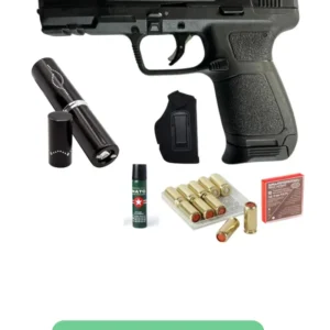 Kuzey S900 blank Gun, stun gun, holster, 10 paper bullets
