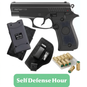 RETAY F29 9MM BLANK GUN with Taser , Holster & 10 bullets