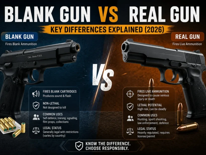 Blank Gun vs Real Gun Key Differences Explained (2026)